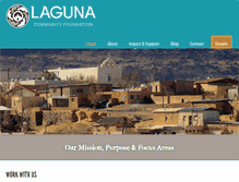 Tablet Screenshot of lagunacommunityfoundation.org
